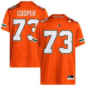 Anez Cooper The U Game College Football Men's #73 Jerseys - Orange