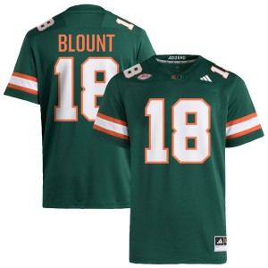 Armondo Blount Miami #18 College Football Mens Embroidery Jersey - Green