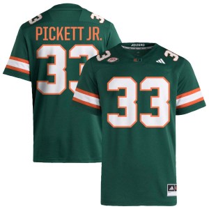 Booker Pickett Jr. Miami College Football Official Mens #33 Jersey - Green
