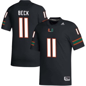 Carson Beck Miami Hurricanes #11 Replica Mens College Football Jerseys - Black