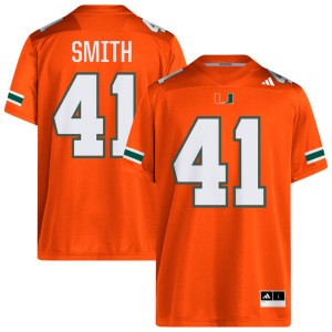 Chase Smith Miami College Football Men's Stitched #41 Jersey - Orange