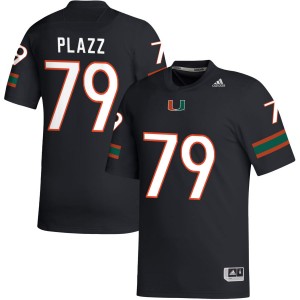Deryc Plazz University of Miami Men NCAA #79 College Football Jerseys - Black