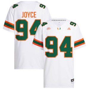 Dylan Joyce Miami College Football Men #94 University Jersey - White