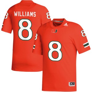Emory Williams University of Miami Men 2025-26 College Football #8 Jerseys - Orange