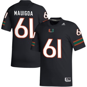 Francis Mauigoa The U Men's College Football Stitched #61 Jersey - Black