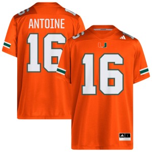 Ja'Boree Antoine Miami Mens High School College Football #16 Jerseys - Orange