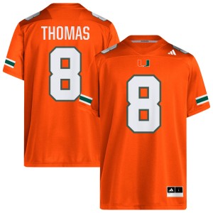 Jakobe Thomas Miami Official #8 Men's College Football Jersey - Orange