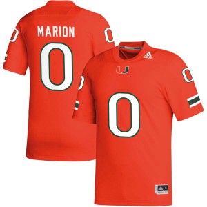 Keelan Marion University of Miami College Football Men 2025 #0 Jersey - Orange