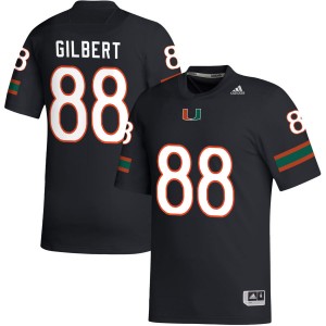 Luka Gilbert Miami Hurricanes #88 Stitched College Football Mens Jerseys - Black