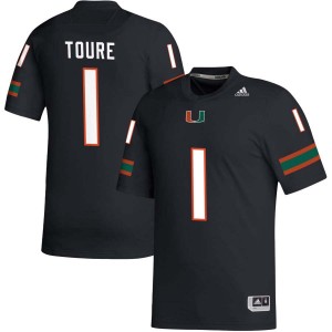 Mohamed Toure Miami Men's #1 College Football Alumni Jersey - Black