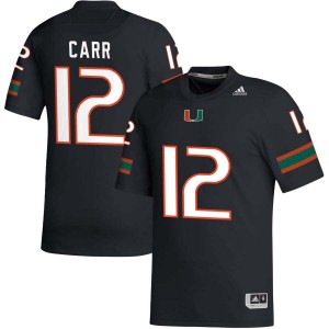 Ny Carr Hurricanes Mens College Football #12 2025 Jersey - Black