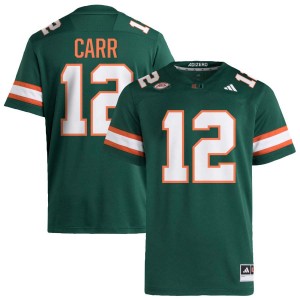 Ny Carr The U #12 Men's College Football Alumni Jerseys - Green
