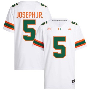 Ray Ray Joseph Jr. Miami Men Limited #5 College Football Jersey - White