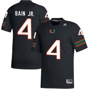 Rueben Bain Jr. Miami College Football Men's Embroidery #4 Jersey - Black
