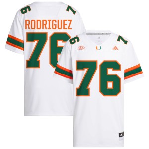 Ryan Rodriguez Miami College Football #76 Replica Men Jersey - White