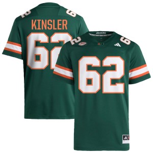 Tommy Kinsler IV Miami Mens High School #62 College Football Jersey - Green