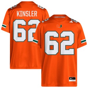 Tommy Kinsler IV University of Miami #62 Mens Limited College Football Jersey - Orange