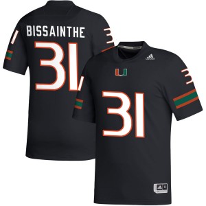 Wesley Bissainthe Hurricanes College Football High School #31 Men Jersey - Black