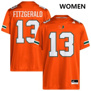 Bryce Fitzgerald The U #13 Women's 2025-26 College Football Jerseys - Orange
