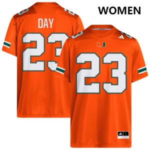 Dylan Day Miami Womens Game #23 College Football Jersey - Orange