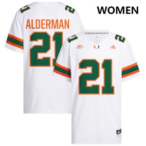 Jaylin Alderman The U 2025 College Football #21 Women Jerseys - White