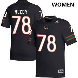 Matthew McCoy The U 2025 #78 College Football Women Jerseys - Black