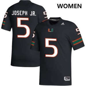 Ray Ray Joseph Jr. Miami Alumni #5 Womens College Football Jersey - Black