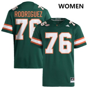 Ryan Rodriguez The U College Football High School #76 Women Jersey - Green