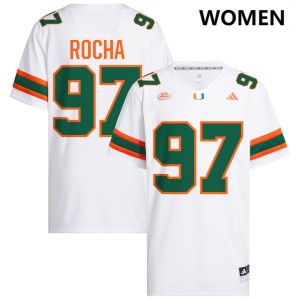 Will Rocha The U College Football #97 2025 Women's Jerseys - White