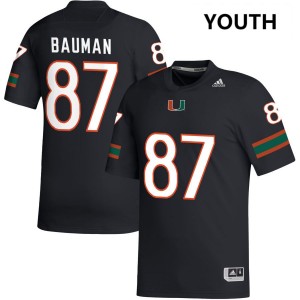 Alex Bauman The U #87 Youth Official College Football Jersey - Black