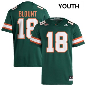 Armondo Blount Miami #18 College Football Youth Limited Jerseys - Green