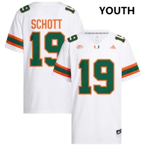 Brock Schott The U Player #19 College Football Youth Jersey - White