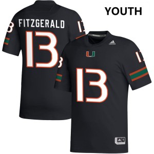 Bryce Fitzgerald Miami High School College Football Youth #13 Jerseys - Black