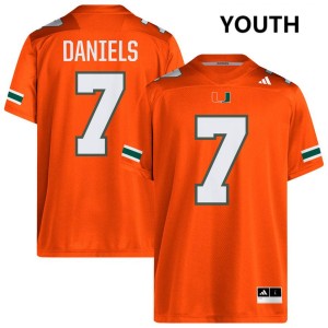 CJ Daniels University of Miami Youth #7 Alumni College Football Jerseys - Orange
