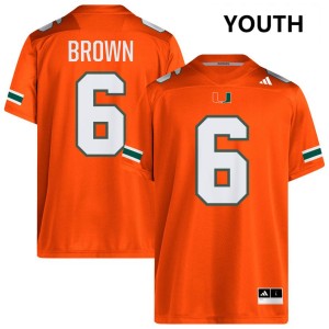 CharMar Brown The U College Football University Youth #6 Jerseys - Orange