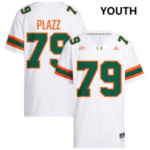 Deryc Plazz The U College Football Youth NCAA #79 Jerseys - White