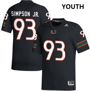 Donta Simpson The U College Football Alumni Youth #93 Jerseys - Black