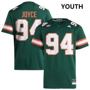 Dylan Joyce Miami #94 Youth High School College Football Jerseys - Green