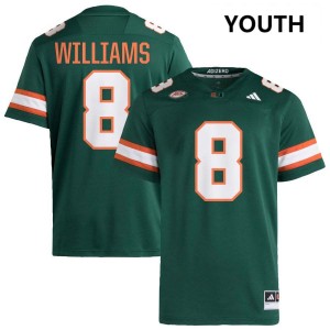 Emory Williams University of Miami College Football Youth #8 2025-26 Jerseys - Green