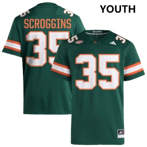 Herbert Scroggins III University of Miami Youth College Football 2025 #35 Jersey - Green