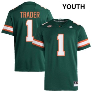 Joshisa Trader Miami Youth College Football Embroidery #1 Jerseys - Green