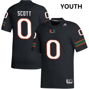 Keionte Scott The U Player Youth #0 College Football Jersey - Black