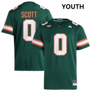 Keionte Scott Miami #0 Limited Youth College Football Jerseys - Green