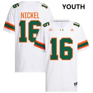 Luke Nickel The U #16 College Football Youth Replica Jersey - White