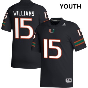 Markeith Williams Miami Hurricanes Youth College Football 2025-26 #15 Jersey - Black