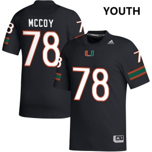 Matthew McCoy University of Miami Youth College Football Player #78 Jersey - Black