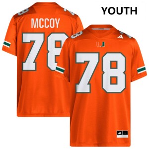Matthew McCoy University of Miami #78 College Football Youth High School Jersey - Orange