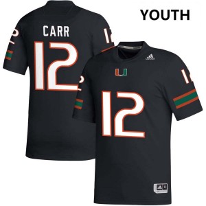 Ny Carr Miami Youth College Football 2025-26 #12 Jerseys - Black