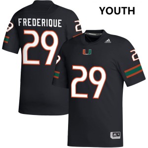 OJ Frederique Jr. Miami Youth #29 College Football Player Jerseys - Black
