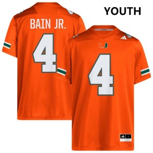 Rueben Bain Jr. Miami College Football Game Youth #4 Jersey - Orange